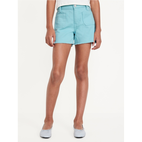 Oldnavy High-Waisted Pocket Frayed-Hem Shorts for Girls