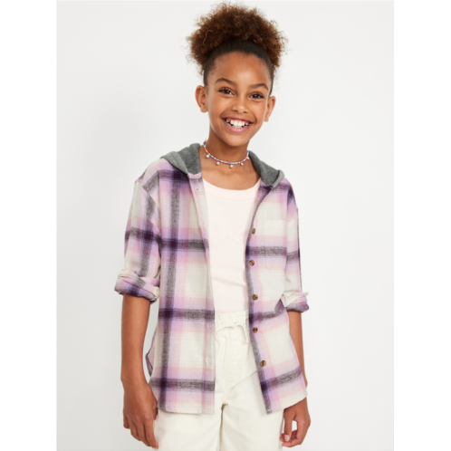 Oldnavy Long-Sleeve Hooded Flannel Shirt for Girls