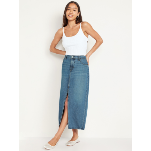 Oldnavy Mid-Rise Jean Maxi Skirt