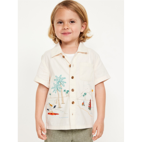 Oldnavy Short-Sleeve Graphic Pocket Shirt for Toddler Boys