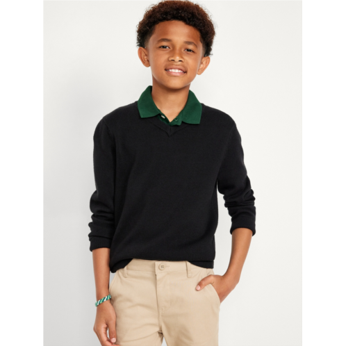 Oldnavy School Uniform Solid V-Neck Sweater for Boys Hot Deal