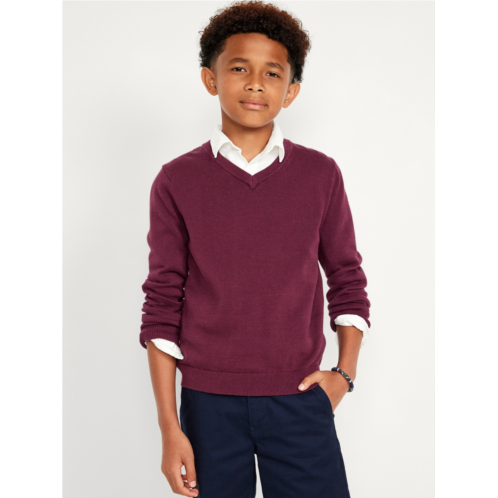 Oldnavy Long-Sleeve Solid V-Neck Sweater for Boys