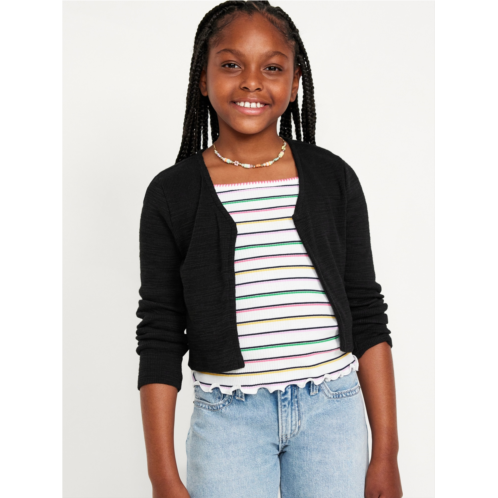 Oldnavy Buttoned Open Front Cardigan for Girls