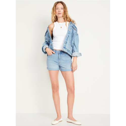 Oldnavy High-Waisted Wow Jean Shorts -- 3-inch inseam Hot Deal