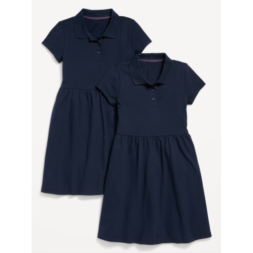 Oldnavy School Uniform Fit & Flare Pique Polo Dress for Girls