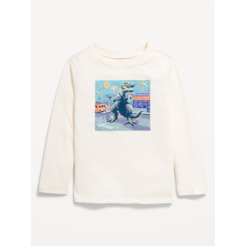 Oldnavy Long-Sleeve Graphic T-Shirt for Toddler Boys Hot Deal