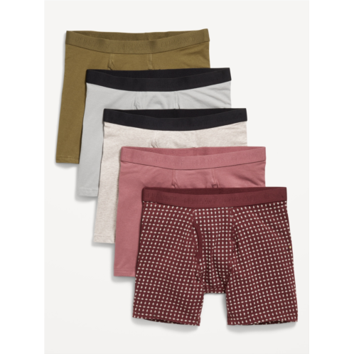 Oldnavy 5-Pack Soft-Washed Boxer Briefs -- 6.25-inch inseam