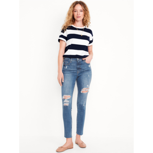 Oldnavy Extra High-Waisted Rockstar 360° Stretch Super-Skinny Ripped Jeans