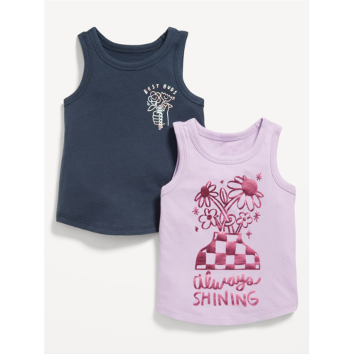 Oldnavy Graphic Tank Top 2-Pack for Toddler Girls