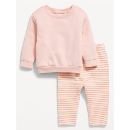 Oldnavy Crew-Neck Sweatshirt and Sweatpants Set for Baby