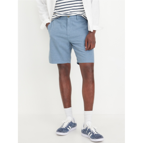 Oldnavy Rotation Chino Linen-Blend Shorts -- 8-inch inseam