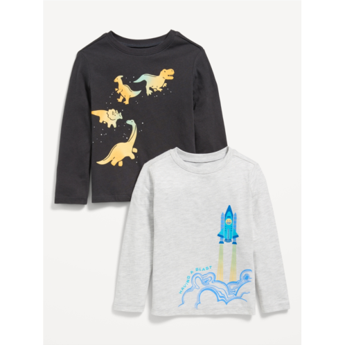 Oldnavy Long-Sleeve Graphic T-Shirt 2-Pack for Toddler Boys