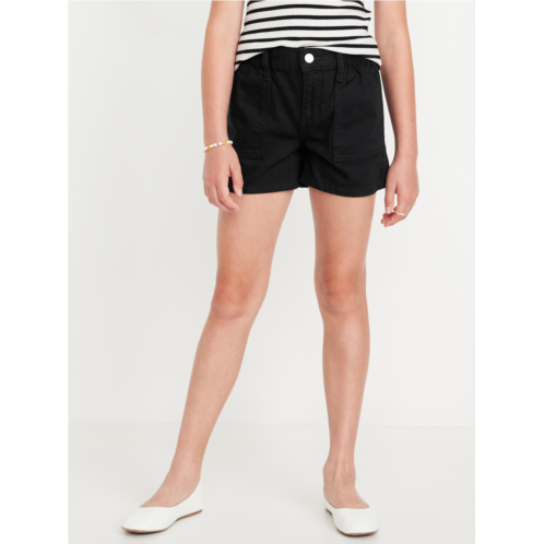 Oldnavy Elasticized High-Waisted Utility Jean Shorts for Girls
