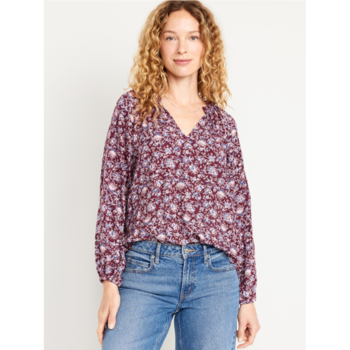 Oldnavy Ruffled Split-Neck Top