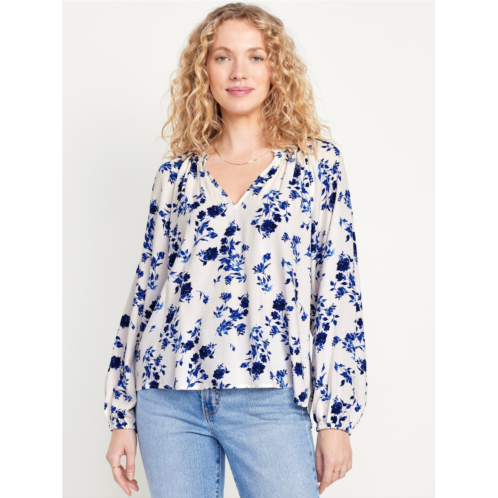 Oldnavy Ruffled Split-Neck Top