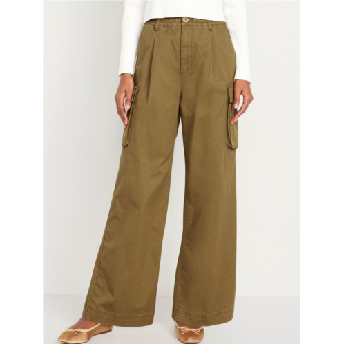 Oldnavy Extra High-Waisted Super Wide-Leg Cargo Pants Hot Deal