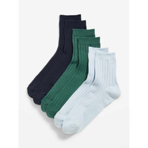 Oldnavy Ribbed Crew Sock 3-Pack for Women