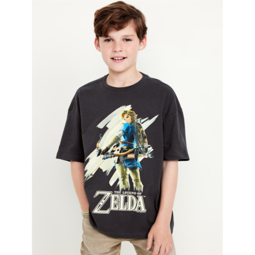 Oldnavy The Legend of Zelda Oversized Gender-Neutral Graphic T-Shirt for Kids Hot Deal