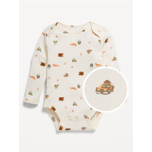 Oldnavy Long-Sleeve Printed Bodysuit for Baby Hot Deal