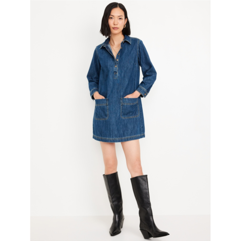 Oldnavy Jean Popover Shirt Dress