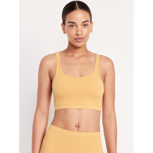 Oldnavy Seamless Cable-Knit Bralette Hot Deal