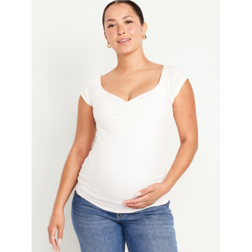 Oldnavy Maternity Short-Sleeve Cinch-Front Top