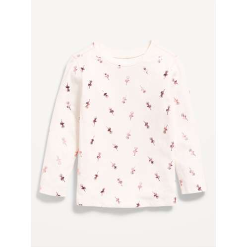 Oldnavy Printed Long-Sleeve T-Shirt for Toddler Girls