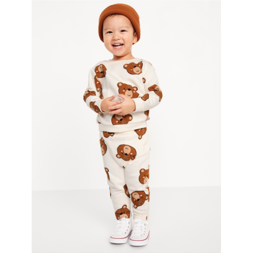 Oldnavy Crew-Neck Sweatshirt and Sweatpants Set for Baby