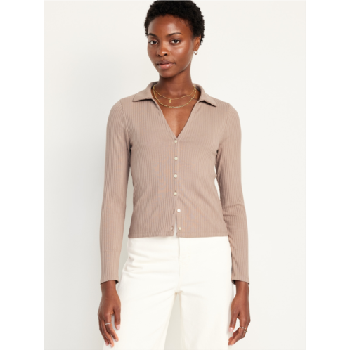 Oldnavy Slim Ribbed Button-Down Top