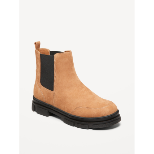 Oldnavy Faux-Suede Chelsea Boots for Girls Hot Deal