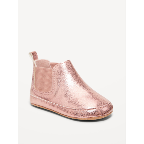 Oldnavy Metallic Faux-Leather Chelsea Boots for Baby