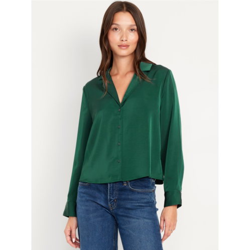 Oldnavy Button-Down Satin Shirt