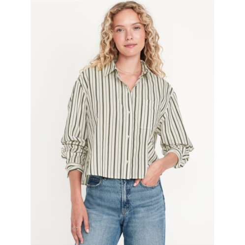 Oldnavy Button-Down Crop Shirt