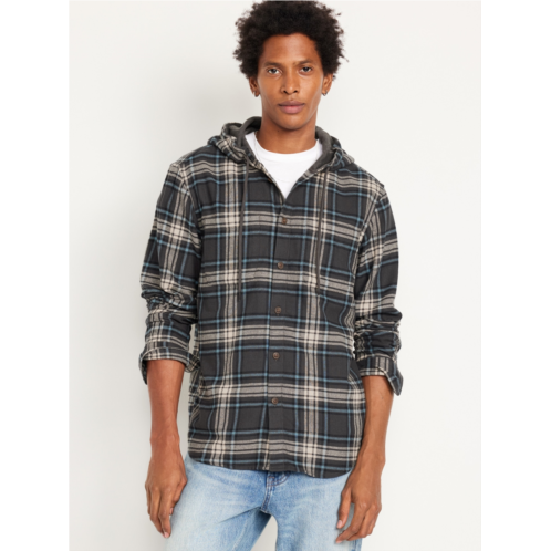 Oldnavy Hooded Flannel Shirt Hot Deal