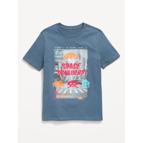 Oldnavy Space Invaders Gender-Neutral Graphic T-Shirt for Kids Hot Deal