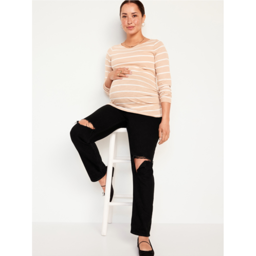 Oldnavy Maternity Full Panel Boyfriend Straight Jeans