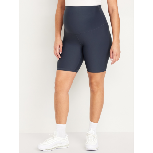 Oldnavy Maternity Full Panel PowerSoft Biker Shorts -- 8-inch inseam