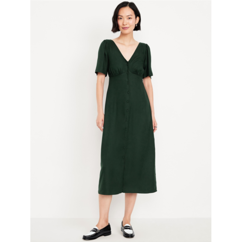 Oldnavy Button-Down Crepe Midi Dress