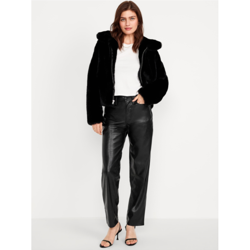 Oldnavy High-Waisted OG Loose Faux-Leather Pants