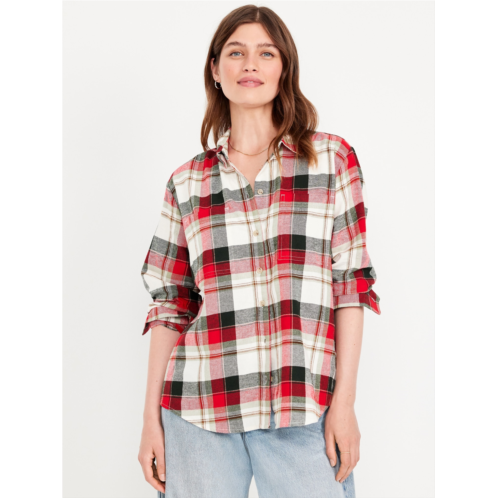 Oldnavy Flannel Boyfriend Button-Down Shirt