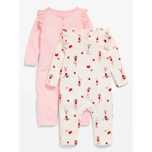 Oldnavy Printed Ruffle-Trim Jumpsuit 2-Pack for Baby Hot Deal