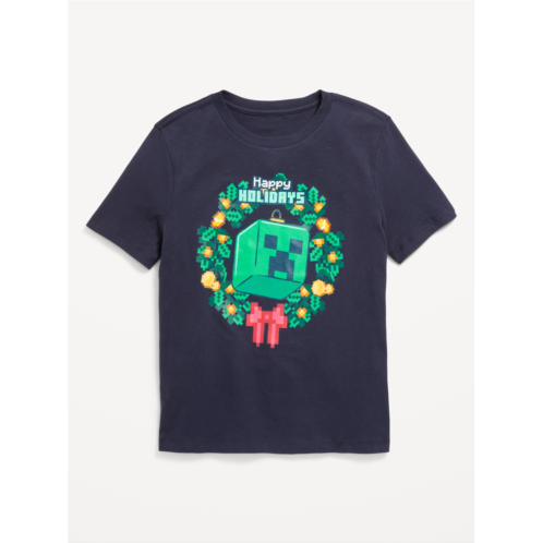 Oldnavy Minecraft Gender-Neutral Graphic T-Shirt for Kids Hot Deal