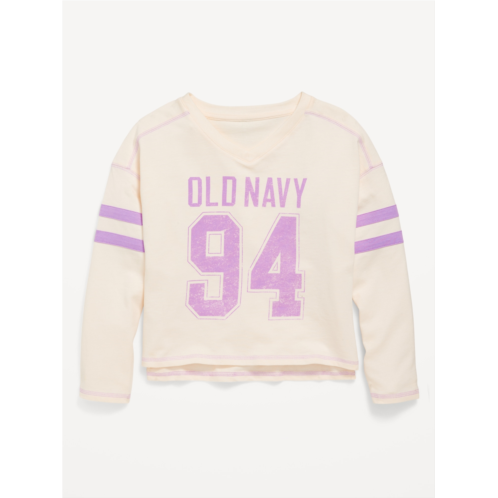 Oldnavy Long-Sleeve Logo-Graphic T-Shirt for Girls