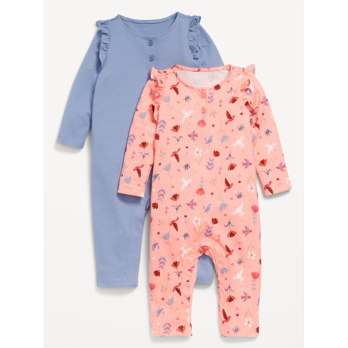 Oldnavy Printed Ruffle-Trim Jumpsuit 2-Pack for Baby Hot Deal