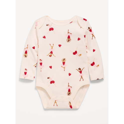 Oldnavy Printed Long-Sleeve Graphic Bodysuit for Baby