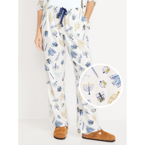 Oldnavy Mid-Rise Printed Flannel Pajama Pants