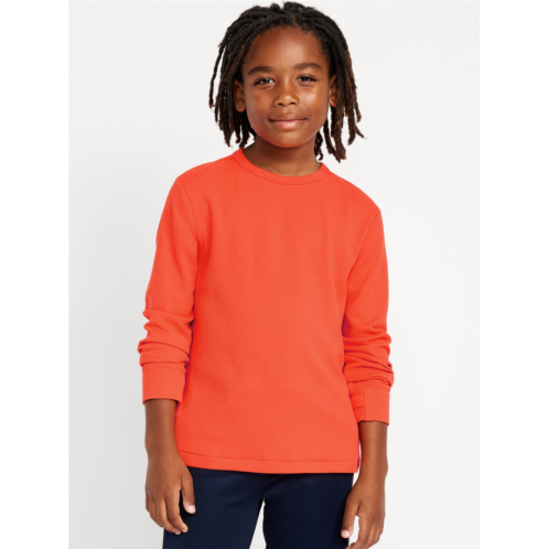 Oldnavy Long-Sleeve Waffle-Knit Performance Top for Boys