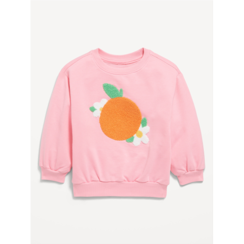 Oldnavy Long-Sleeve Graphic French Terry Sweatshirt for Toddler Girls