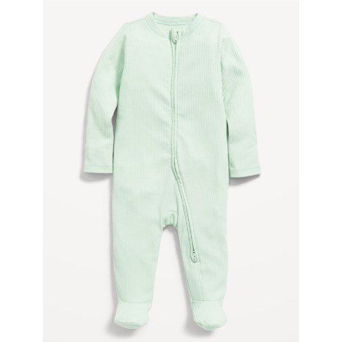 OldNavy Ribbed 2-Way-Zip Sleep & Play Footed One-Piece for Baby