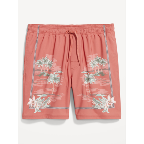 Oldnavy Printed Swim Trunks -- 7-inch inseam